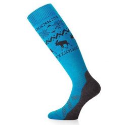 Skarpety narciarskie uniseks Lasting FWW 518 Merino 85%. Niebieskie skarpetki damskie LASTING, bez wzorów, z wełny. W wyprzedaży za 139.90 zł.