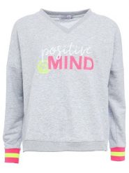 Zwillingsherz Bluza "Talisa" w kolorze jasnoszarym rozmiar: L/XL. Szare bluzy damskie Zwillingsherz, l, bez wzorów, z bawełny, bez kaptura. Za 197.95 zł.
