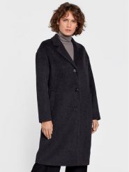 Calvin Klein Płaszcz wełniany K20K204629 Szary Regular Fit. Szare płaszcze damskie Calvin Klein, na zimę, bez wzorów, z wełny, bez kaptura. Za 2,589.00 zł.