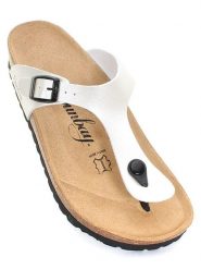 Sunbay Japonki "Camelia" w kolorze białym rozmiar: 37. Białe klapki damskie Sunbay, bez wzorów, bez obcasa, bez zapięcia. Za 114.44 zł.