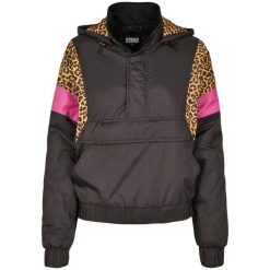 Damska klasyczna miejska parka o mieszanym kroju. Czarne parki damskie Urban Classics, m, z nylonu, bez kaptura. Za 235.55 zł.