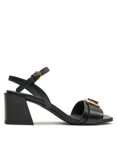 Furla Sandały YH70FZE-Y62000-O6000 Czarny. Czarne sandały damskie Furla, bez wzorów, ze skóry, bez obcasa, na słupku, bez zapięcia. Za 1,419.00 zł.