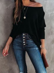 LA Angels Bluzka w kolorze czarnym rozmiar: XL. Czarne bluzki damskie LA Angels, xl, bez wzorów, bez kołnierzyka, bez ramiączek. Za 113.99 zł.