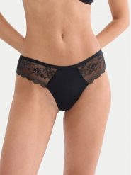 Triumph Stringi Comfort Allure 10226379 Czarny. Czarne stringi Triumph, bez wzorów, z syntetyku. Za 79.99 zł.