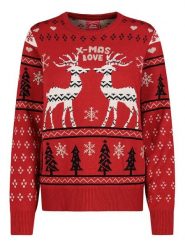 Sublevel Sweter w kolorze czerwonym rozmiar: M. Czerwone swetry klasyczne damskie Sublevel, m, bez kołnierzyka. Za 131.43 zł.