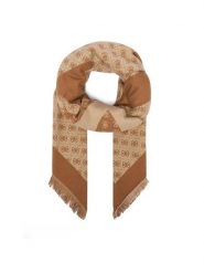 Guess Chusta AW5657 POL03 Beżowy. Brązowe chusty damskie Guess, z aplikacjami, z poliesteru. Za 194.99 zł.