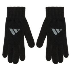 Rękawiczki adidas. Czarne rękawiczki damskie Adidas, bez wzorów, z dzianiny. Za 99.99 zł.