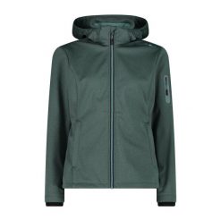 Damska kurtka turystyczna z kapturem CMP. Zielone kurtki damskie CMP, xs, bez wzorów, z kapturem. Za 382.50 zł.