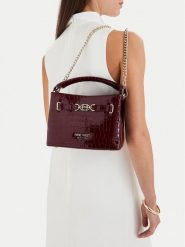 Nine West Torebka EO-CITY GRACE-LDA9420 CROCO Czerwony ciemny. Czerwone torebki klasyczne damskie Nine West, ze skóry, bez dodatków. Za 249.99 zł.