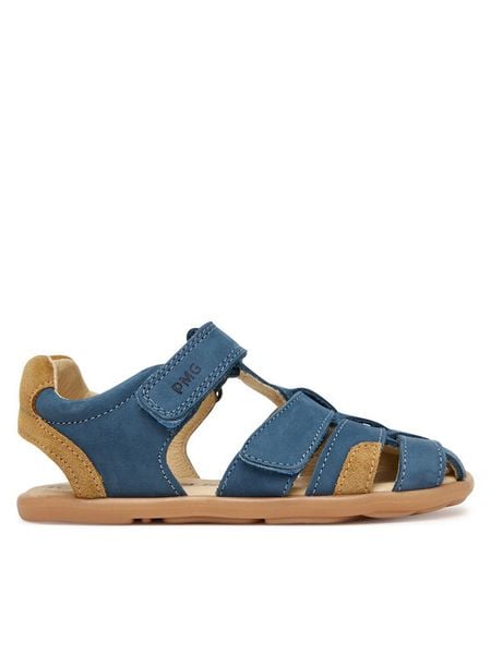 Primigi Sandały 1416500 S Granatowy. Niebieskie sandały chłopięce Primigi, z nubiku, bez zapięcia. Za 214.99 zł.