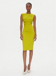 Rinascimento Sukienka koktajlowa CFC0122548003 Zielony Regular Fit. Zielone sukienki damskie Rinascimento, bez wzorów, z syntetyku, wizytowe, bez ramiączek. Za 339.99 zł.