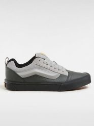 Vans Skórzane sneakersy "Knu Skool" w kolorze szaro-czarnym rozmiar: 38. Czarne obuwie sportowe damskie Vans, bez zapięcia. Za 154.07 zł.