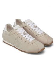 Marc O´Polo Skórzane sneakersy w kolorze beżowym rozmiar: 38. Brązowe obuwie sportowe damskie ze skóry, bez zapięcia. Za 259.74 zł.