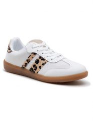 Foreverfolie Sneakersy w kolorze biało-brązowym rozmiar: 39. Białe obuwie sportowe damskie Foreverfolie, bez zapięcia. Za 153.71 zł.