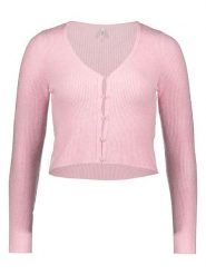 ONLY Kardigan w kolorze jasnoróżowym rozmiar: XL. Różowe kardigany damskie Only, xl, bez wzorów, prążkowane. Za 82.99 zł.