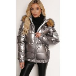 Srebrna Kurtka Actynome. Szare kurtki damskie Renee, l, bez wzorów. Za 159.99 zł.