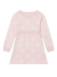 Guess Sukienka dzianinowa K6BK07 Z1307 Różowy jasny Regular Fit. Czerwone sukienki dziewczęce Guess, z aplikacjami, z dzianiny, bez ramiączek, proste. Za 264.99 zł.