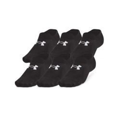 Under Armour UNISEX UA ESSENTIAL 6PK ULT Skarpetki unisex. Czarne skarpetki damskie Under Armour, bez wzorów, z elastanu. Za 62.99 zł.