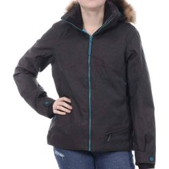 Kurtka narciarska damska Eider zimowa. Szare kurtki damskie Eider, na zimę, xs, bez wzorów, bez kaptura. Za 340.00 zł.