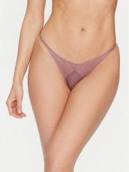Calvin Klein Underwear Stringi 000QF7547E Różowy. Czerwone stringi Calvin Klein Underwear, bez wzorów, z syntetyku. Za 99.99 zł.