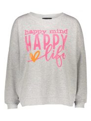 Miss goodlife Bluza w kolorze jasnoszarym rozmiar: XL. Szare bluzy damskie miss goodlife, xl, bez wzorów, z bawełny, bez kaptura. Za 210.81 zł.