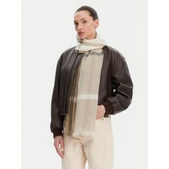 Szal Barbour. Brązowe szaliki damskie Barbour, bez wzorów. Za 379.99 zł.