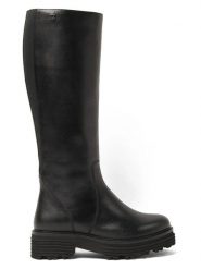 Lazamani Skórzane kozaki w kolorze czarnym rozmiar: 40. Czarne kozaki damskie Lazamani, na zimę, bez obcasa, bez zapięcia. Za 339.99 zł.