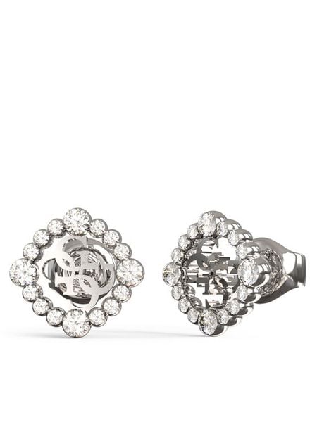Guess Kolczyki JUBE04 645JW Srebrny. Szare kolczyki damskie Guess, srebrne. Za 199.99 zł.