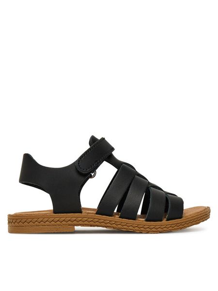 Primigi Sandały 7889633 S Czarny. Czarne sandały dziewczęce Primigi, ze skóry, bez obcasa, bez zapięcia. Za 199.99 zł.