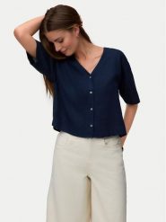 Vero Moda Koszula Rosie 10346914 Granatowy Loose Fit. Niebieskie koszule damskie Vero Moda, m, bez wzorów, z wiskozy, bez kołnierzyka, bez ramiączek. Za 129.99 zł.