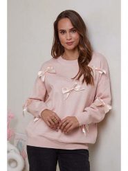 Soft Cashmere Sweter w kolorze jasnoróżowym rozmiar: 38/40. Różowe swetry klasyczne damskie Soft Cashmere, bez kołnierzyka. Za 152.99 zł.