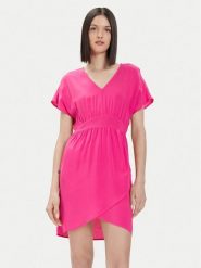 ONLY Sukienka codzienna 15317834 Różowy Tight Fit. Czerwone sukienki damskie Only, bez wzorów, z wiskozy, bez ramiączek. Za 79.99 zł.