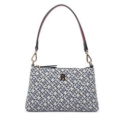 Torebka Tommy Hilfiger. Niebieskie torebki klasyczne damskie Tommy Hilfiger, bez dodatków. Za 440.99 zł.