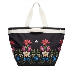 Torebka adidas. Czarne shopper bag Adidas, bez dodatków. Za 233.99 zł.