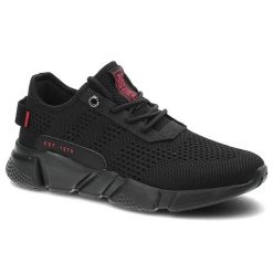 Czarne Sneakersy Big Star Damskie Buty Sportowe. Czarne obuwie sportowe casual damskie Big Star, z materiału. Za 159.00 zł.
