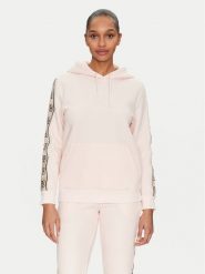 Guess Bluza V4YQ11 KB3P2 Różowy Regular Fit. Czerwone bluzy damskie Guess, l, z aplikacjami, z syntetyku, bez kaptura. Za 299.99 zł.