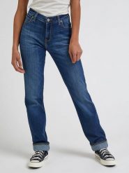 Lee Dżinsy - Regular fit - w kolorze granatowym rozmiar: W28/L31. Niebieskie jeansy damskie Lee, z podwyższonym stanem. Za 217.45 zł.