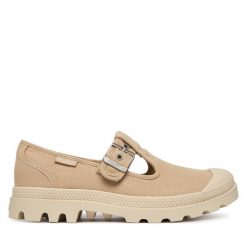 Półbuty Palladium. Brązowe półbuty damskie Palladium, bez wzorów, bez obcasa, na płaskiej podeszwie, bez zapięcia. Za 349.99 zł.