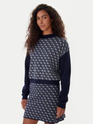 Guess Golf W5BR23 Z3JD2 Granatowy Relaxed Fit. Niebieskie golfy damskie Guess, l, z aplikacjami, z syntetyku, bez ramiączek. Za 349.99 zł.