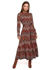 Stylove Sukienka ze wzorem rozmiar: XXL. Sukienki damskie Stylove, bez wzorów, z wiskozy, bez ramiączek. Za 344.45 zł.