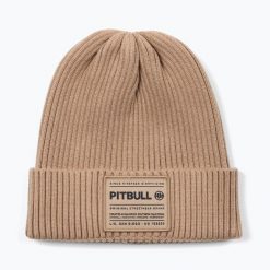 Czapka zimowa Pitbull Beanie Dock. Brązowe czapki damskie PITBULL, na zimę, bez wzorów, z dzianiny. Za 62.99 zł.