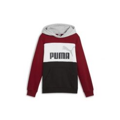 Puma Bluza Ess Block Fl 67971713. Czerwone bluzy damskie Puma, bez wzorów, bez kaptura. Za 109.00 zł.
