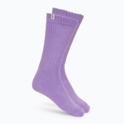 Skarpety damskie JOYINME Ground Yourself. Fioletowe skarpetki damskie Joy in me, bez wzorów, z bawełny. Za 39.99 zł.