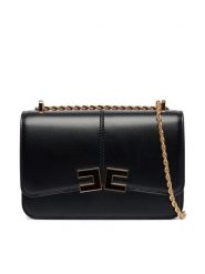 Elisabetta Franchi Torebka BS-91A-61E2-V390 Czarny. Czarne listonoszki damskie Elisabetta Franchi, bez wzorów, ze skóry, bez dodatków. Za 1,659.99 zł.