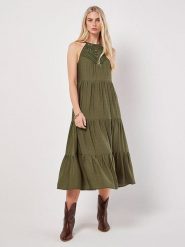 Apricot Sukienka w kolorze khaki rozmiar: L. Brązowe sukienki damskie Apricot, bez wzorów, z koronki, bez ramiączek. Za 96.14 zł.