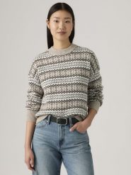 Levi's Sweter w kolorze beżowo-białym rozmiar: M. Białe swetry klasyczne damskie Levi's, m, z wełny, bez kołnierzyka. Za 141.85 zł.