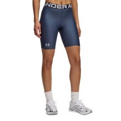 Spodenki Damskie Sportowe Under Armour Hg 8in Short. Niebieskie spodenki sportowe damskie Under Armour, s, bez wzorów, do biegania. Za 129.99 zł.
