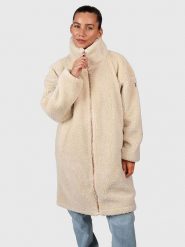 Brunotti Kurtka polarowa "Cervinia" w kolorze beżowym rozmiar: M. Brązowe kurtki damskie Brunotti, m, bez wzorów, z polaru, bez kaptura. Za 328.95 zł.