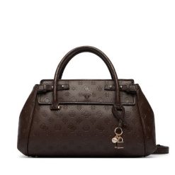 Torebka Guess. Brązowe kuferki damskie Guess, z aplikacjami, bez dodatków. Za 634.99 zł.
