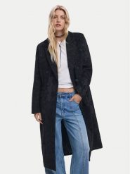 Desigual Płaszcz przejściowy Patch 25WWEW16 Czarny Regular Fit. Czarne płaszcze damskie Desigual, s, bez wzorów, z syntetyku, bez kaptura. Za 589.99 zł.